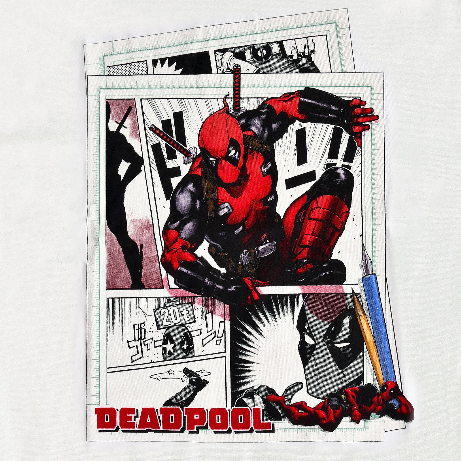 Zdjęcie produktu Deadpool - Koszulka Comic Action biała