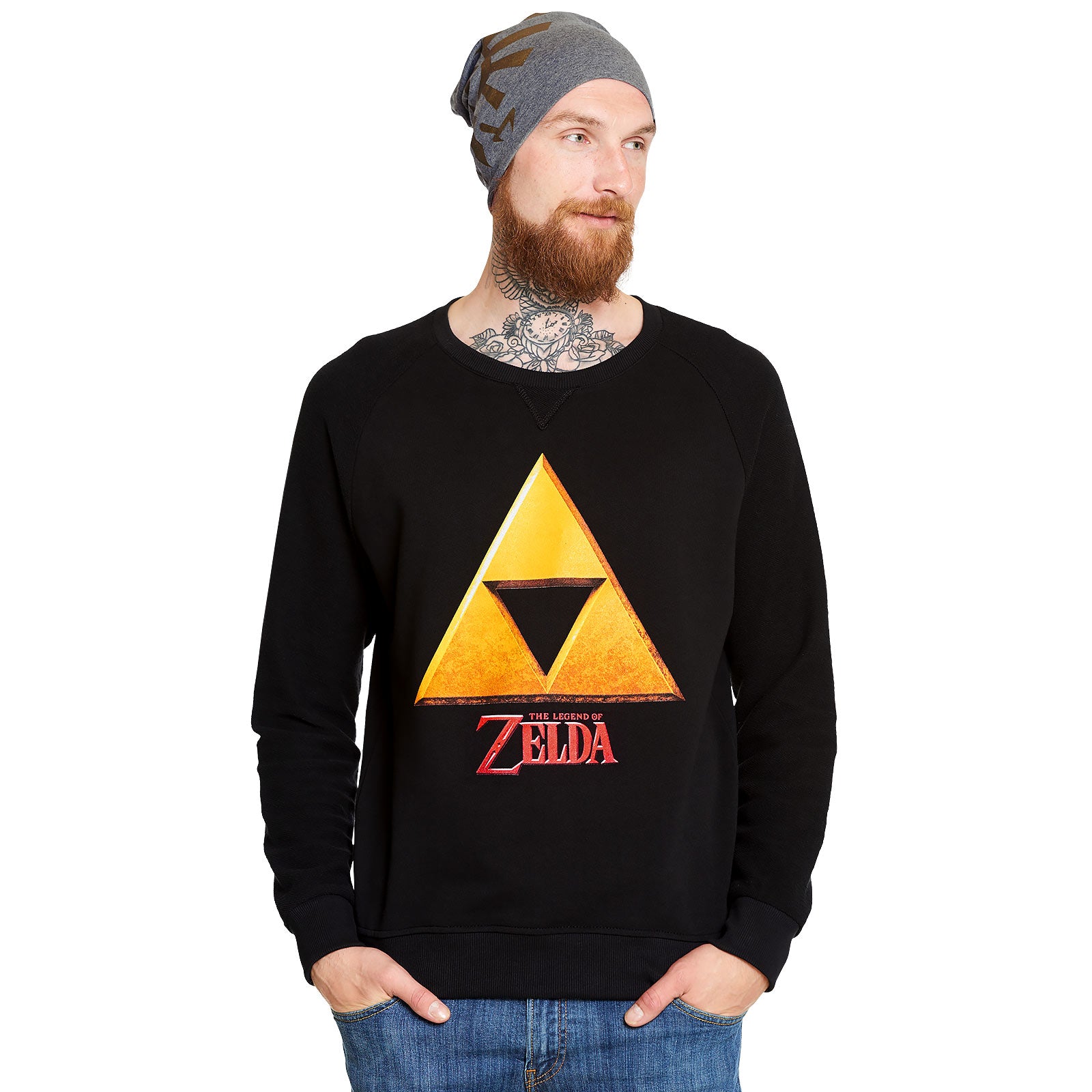 Zdjęcie produktu Zelda - Bluza z logo Triforce Hyrule czarna