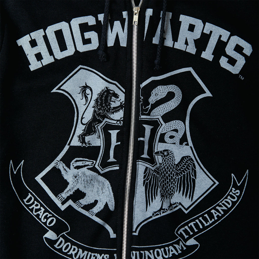 Zdjęcie produktu Harry Potter - Czarna bluza z kapturem z herbem Hogwartu