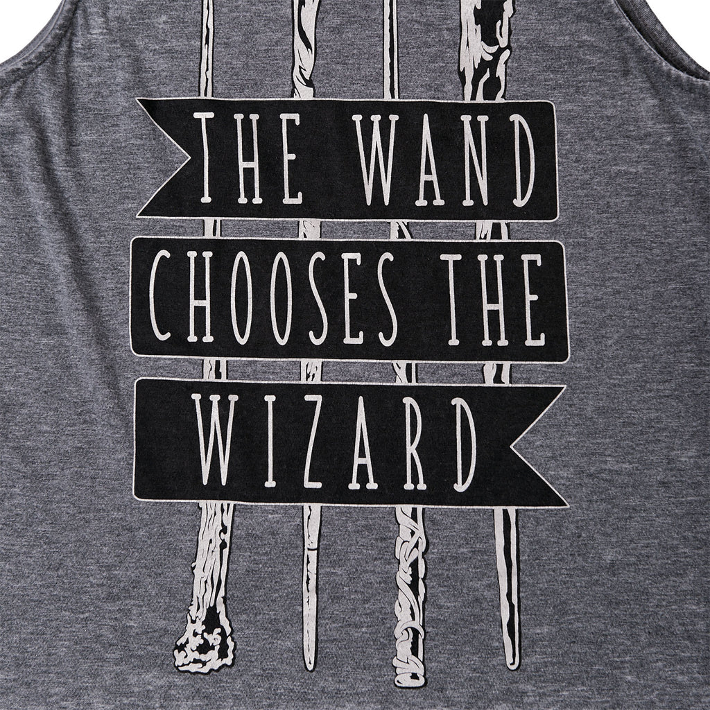 Zdjęcie produktu Harry Potter - Koszulka bez rękawów The Wand Chooses Wizard szara