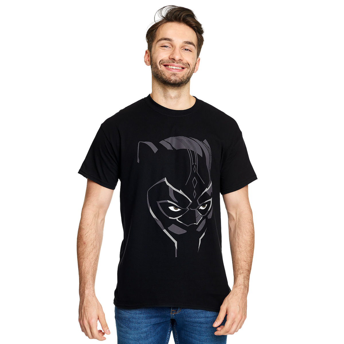 Zdjęcie produktu Black Panther - Koszulka z maską czarna