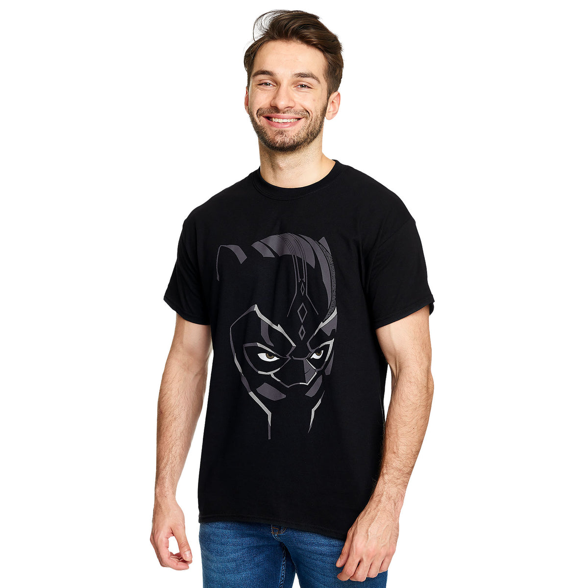 Zdjęcie produktu Black Panther - Koszulka z maską czarna