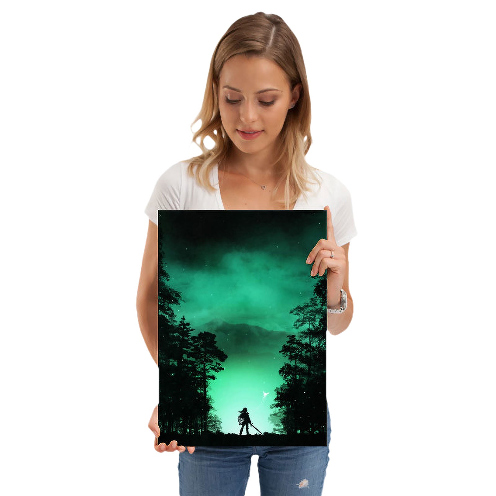 Product image Kokiri forest metal poster for Zelda fans