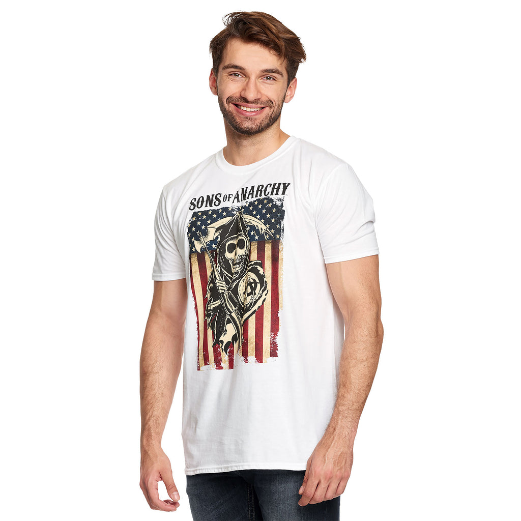 Zdjęcie produktu Sons of Anarchy - Reaper Flag T-Shirt biały
