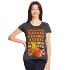 Zdjęcie produktu Król Lew - No Worries T-Shirt damski szary