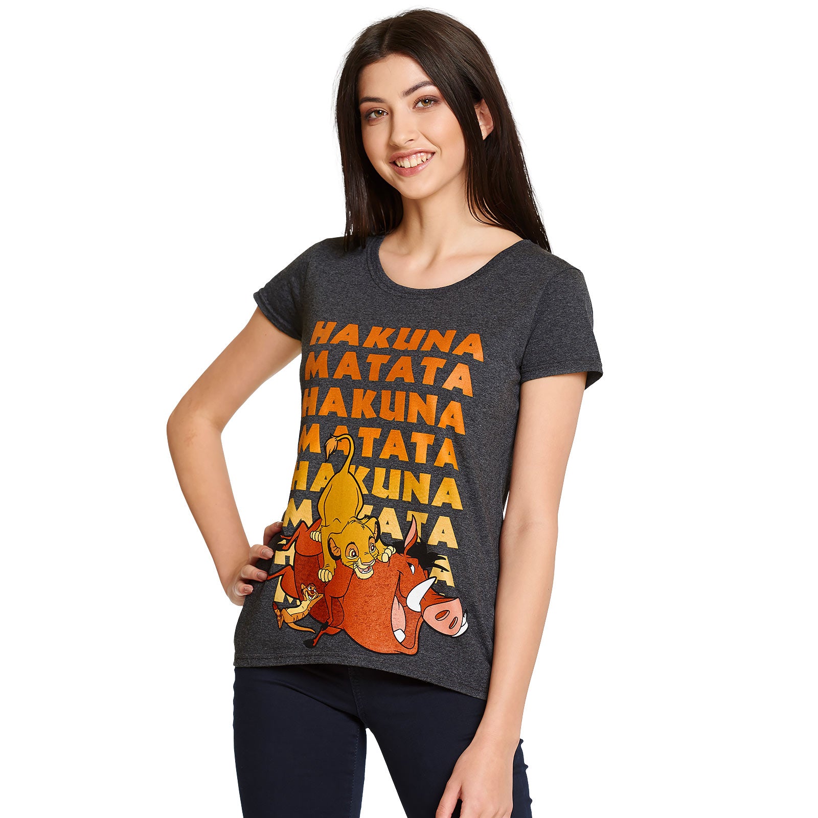 Zdjęcie produktu Król Lew - No Worries T-Shirt damski szary