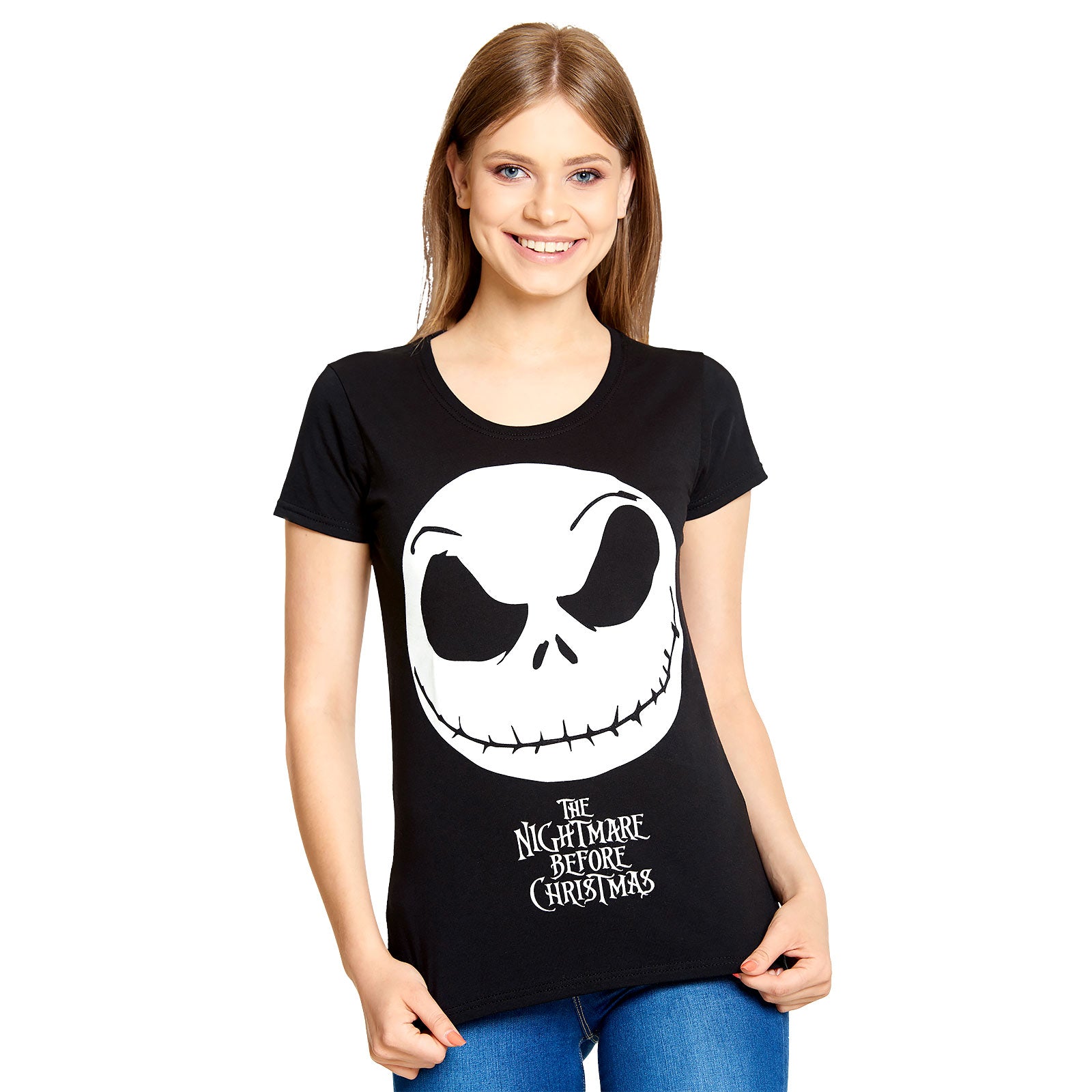 Zdjęcie produktu Nightmare Before Christmas - Jack Smile T-Shirt damskie czarne