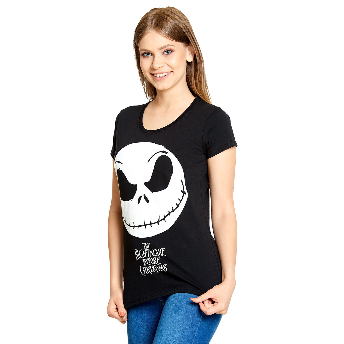 Zdjęcie produktu Nightmare Before Christmas - Jack Smile T-Shirt damskie czarne