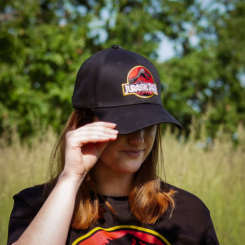 Zdjęcie produktu Jurassic Park - Czapka z daszkiem z logo filmu czarna