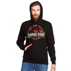 Zdjęcie produktu Jurassic Park - Logo Filmu Bluza z Kapturem czarna