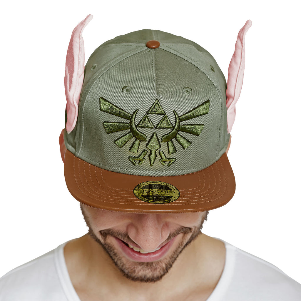 Zdjęcie produktu Zelda - Hyrule Logo Snapback Czapka z uszami Linka