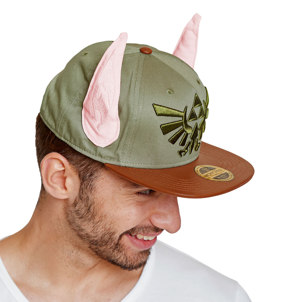 Zdjęcie produktu Zelda - Hyrule Logo Snapback Czapka z uszami Linka