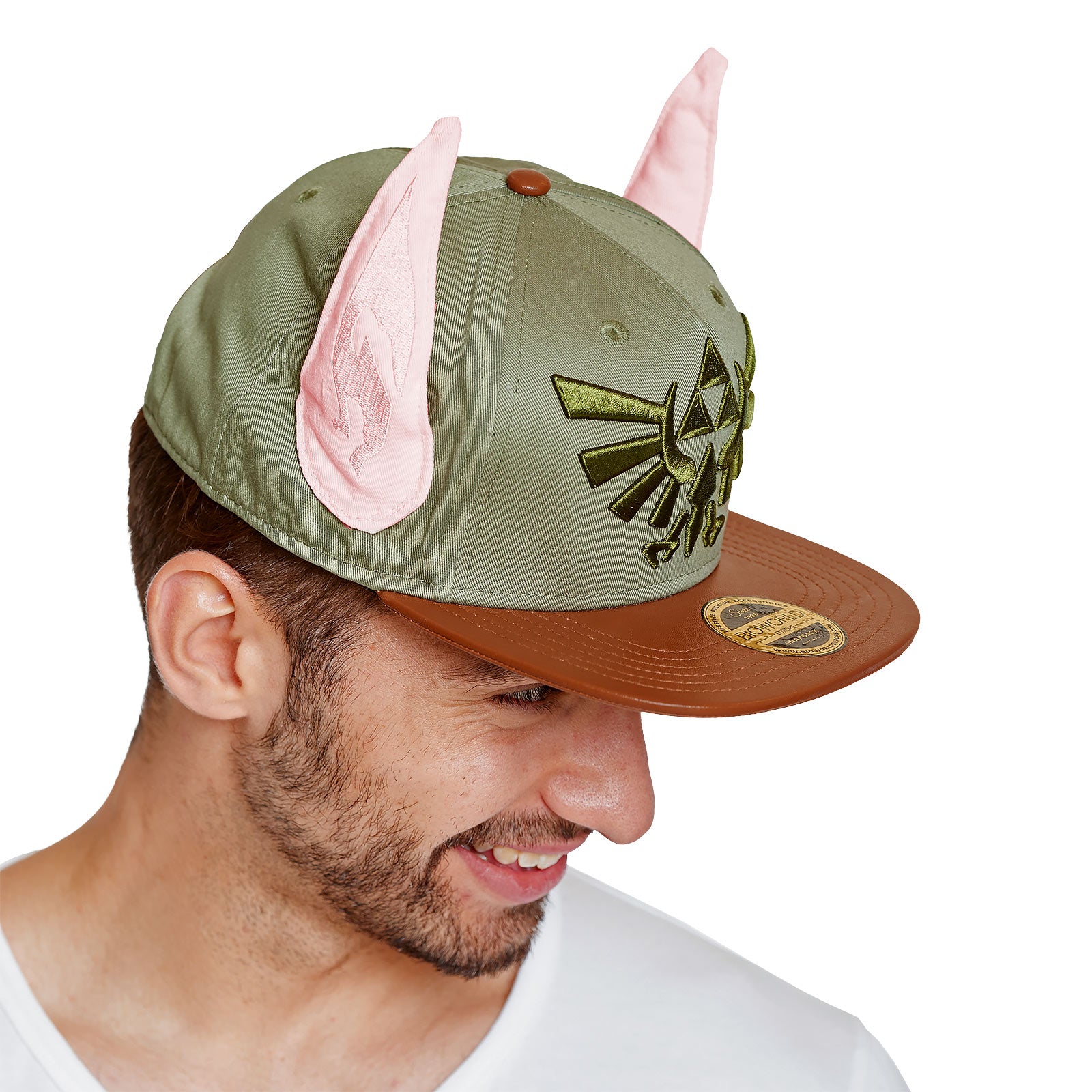 Zdjęcie produktu Zelda - Hyrule Logo Snapback Czapka z uszami Linka