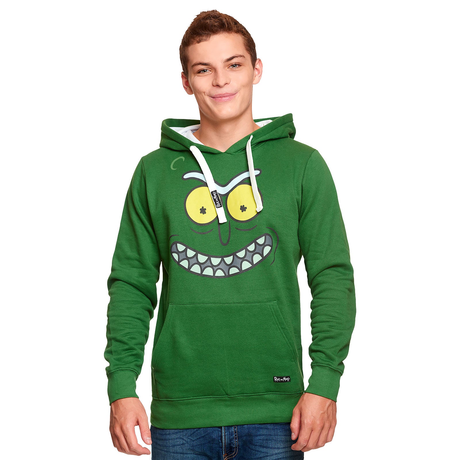 Zdjęcie produktu Rick and Morty - Pickle Rick Face Hoodie zielony