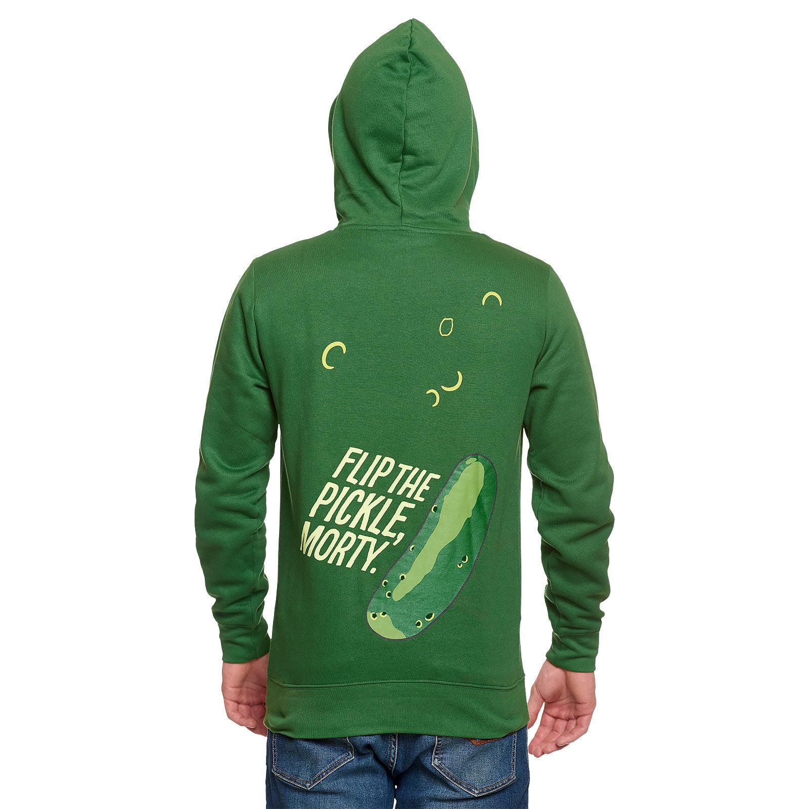 Zdjęcie produktu Rick and Morty - Pickle Rick Face Hoodie zielony