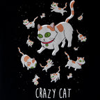 Zdjęcie produktu Rick and Morty - Crazy Cat T-Shirt damskie czarne