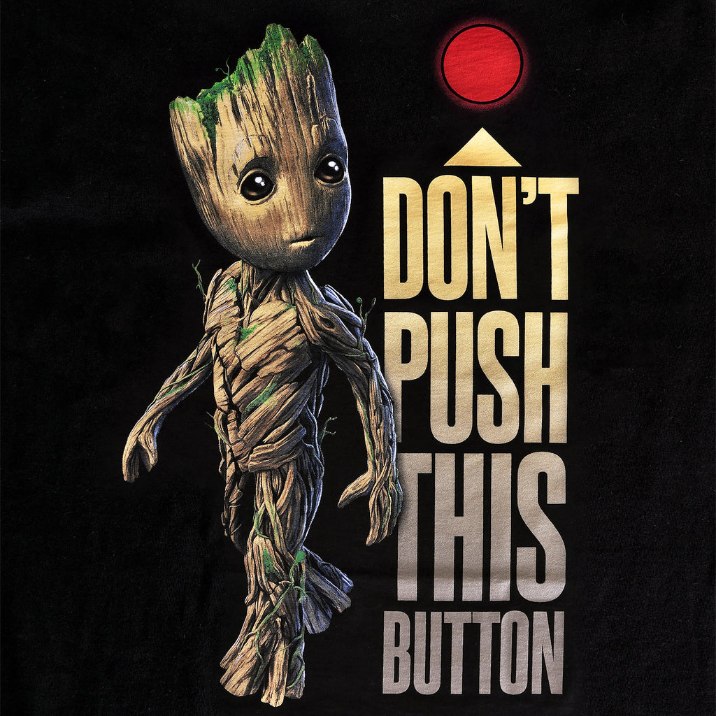 Zdjęcie produktu Strażnicy Galaktyki - Groot Button T-Shirt damska czarna