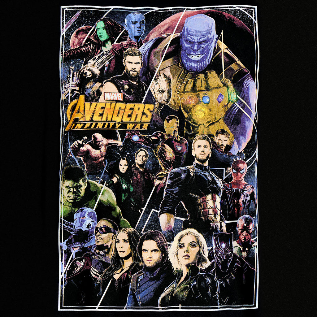 Zdjęcie produktu Avengers - Infinity War Poster Collage T-Shirt czarne