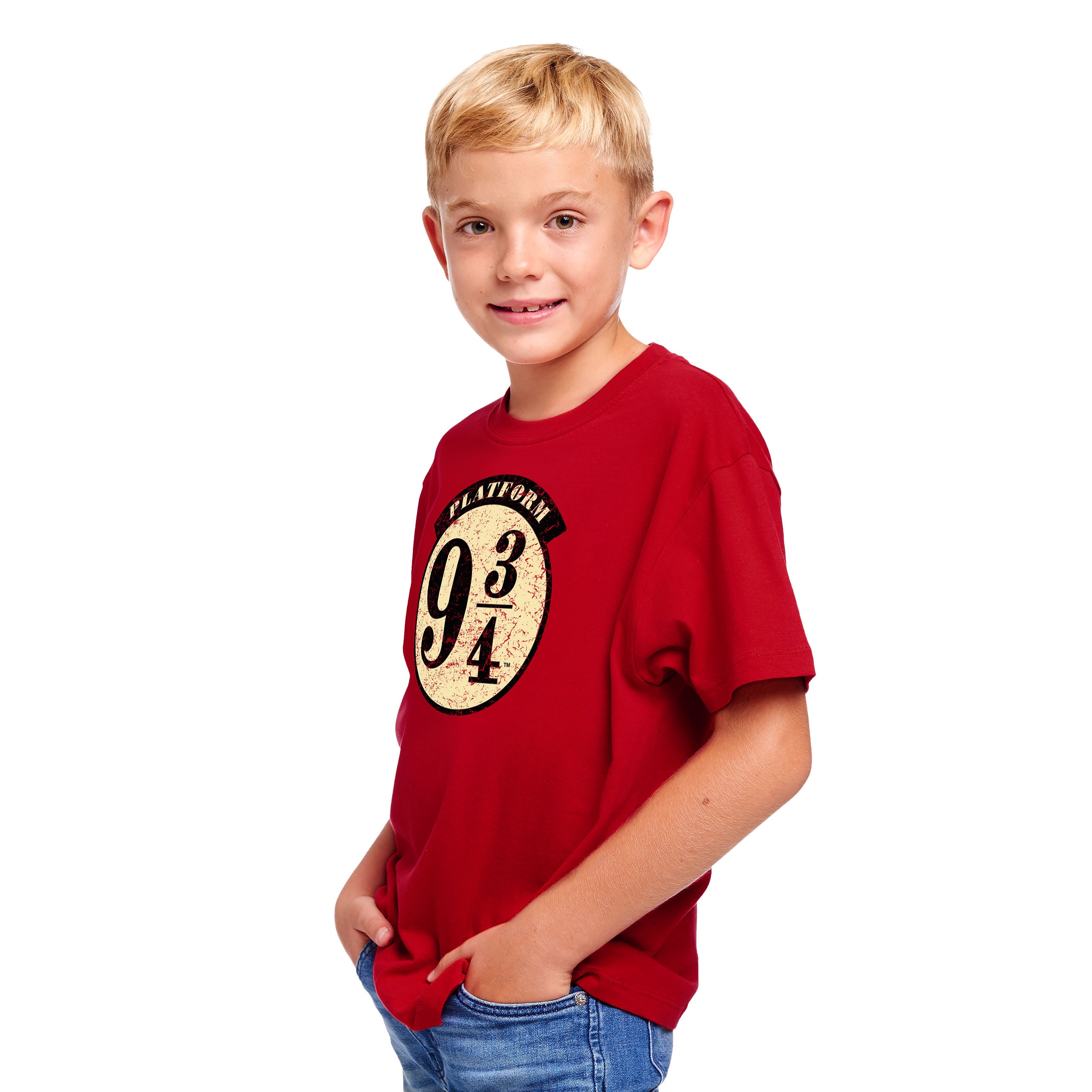 Zdjęcie produktu Harry Potter - 9 3/4 T-Shirt Dziecięcy czerwony
