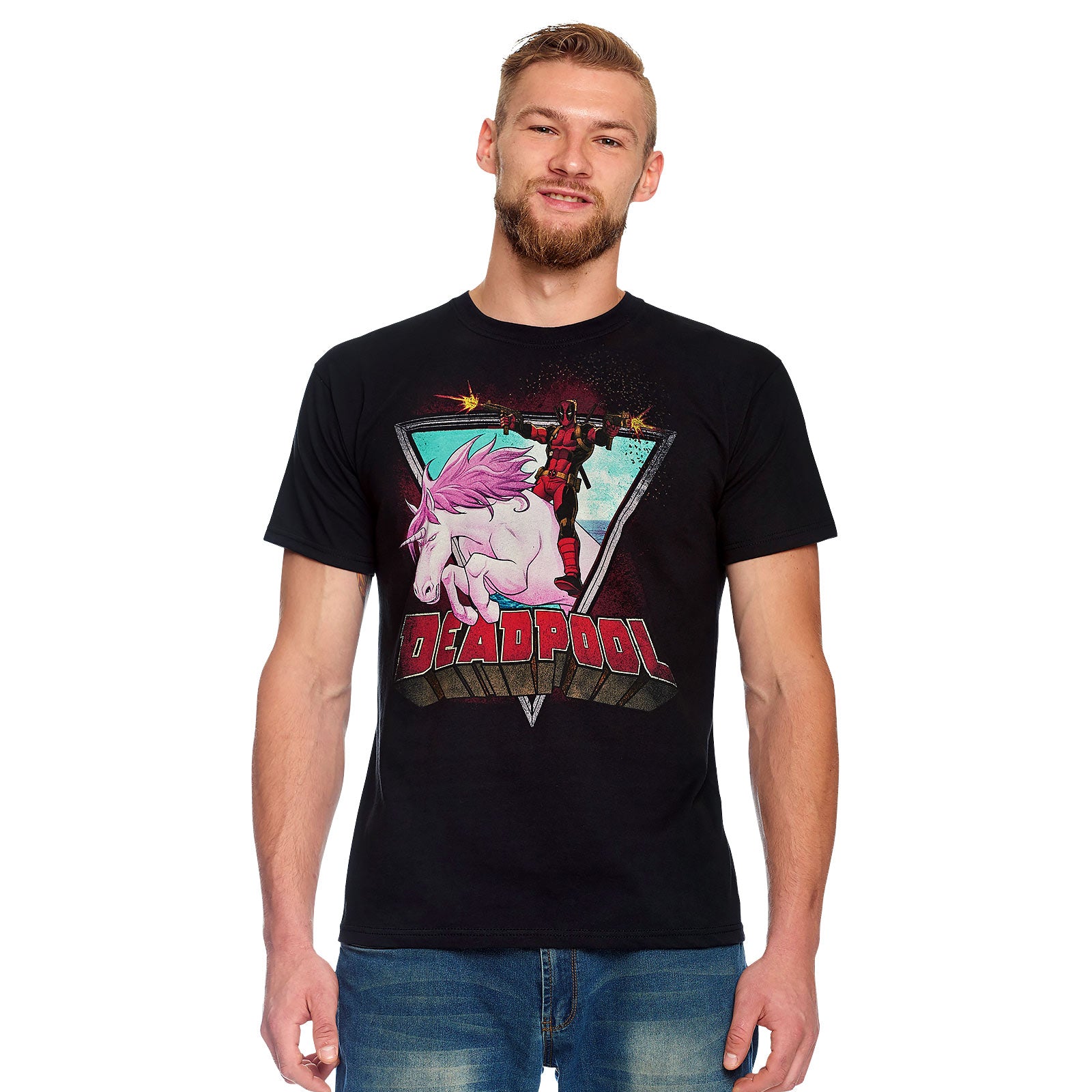 Zdjęcie produktu Deadpool - Jednorożec T-Shirt czarny