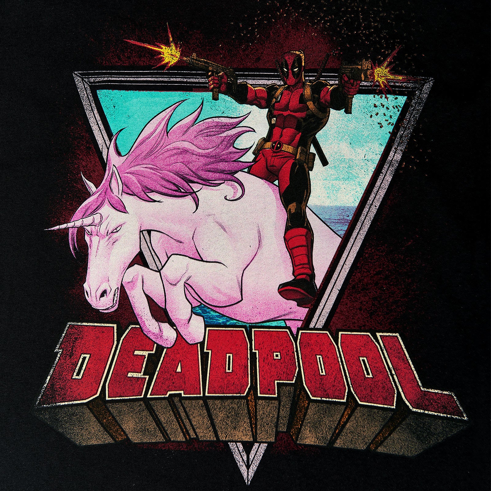Zdjęcie produktu Deadpool - Jednorożec T-Shirt czarny