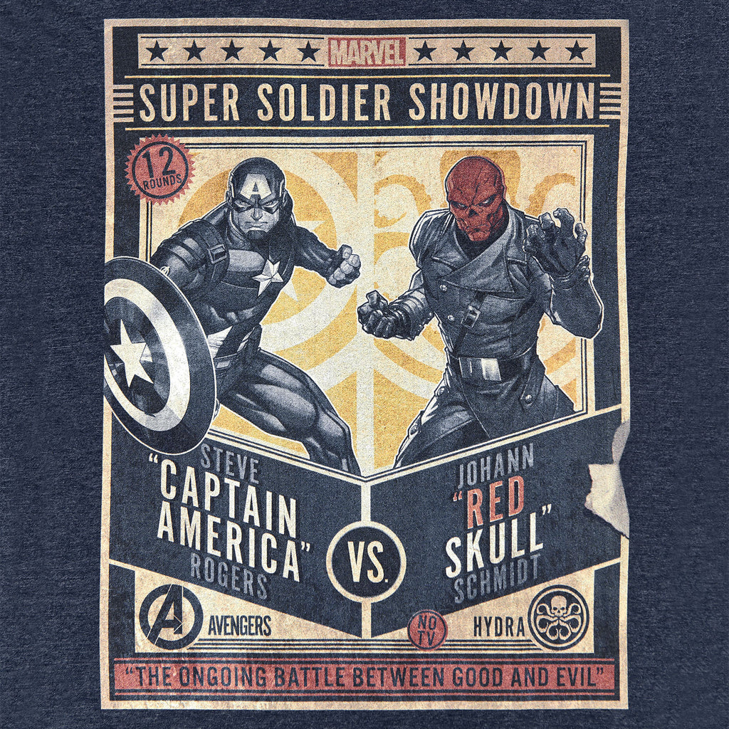 Zdjęcie produktu Captain America - Super Soldier Showdown T-Shirt niebieski