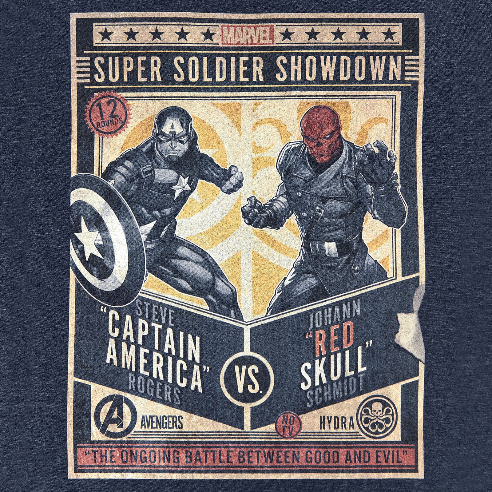 Zdjęcie produktu Captain America - Super Soldier Showdown T-Shirt niebieski