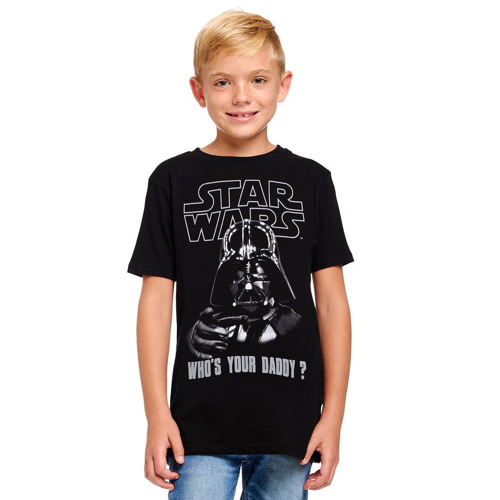 Zdjęcie produktu Star Wars - Darth Vader Who's Your Daddy T-Shirt dla dzieci czarne