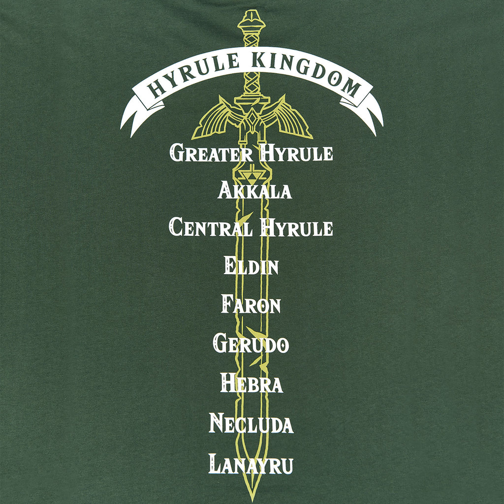 Zdjęcie produktu Zelda - Koszulka Hyrule Kingdom Tour zielona