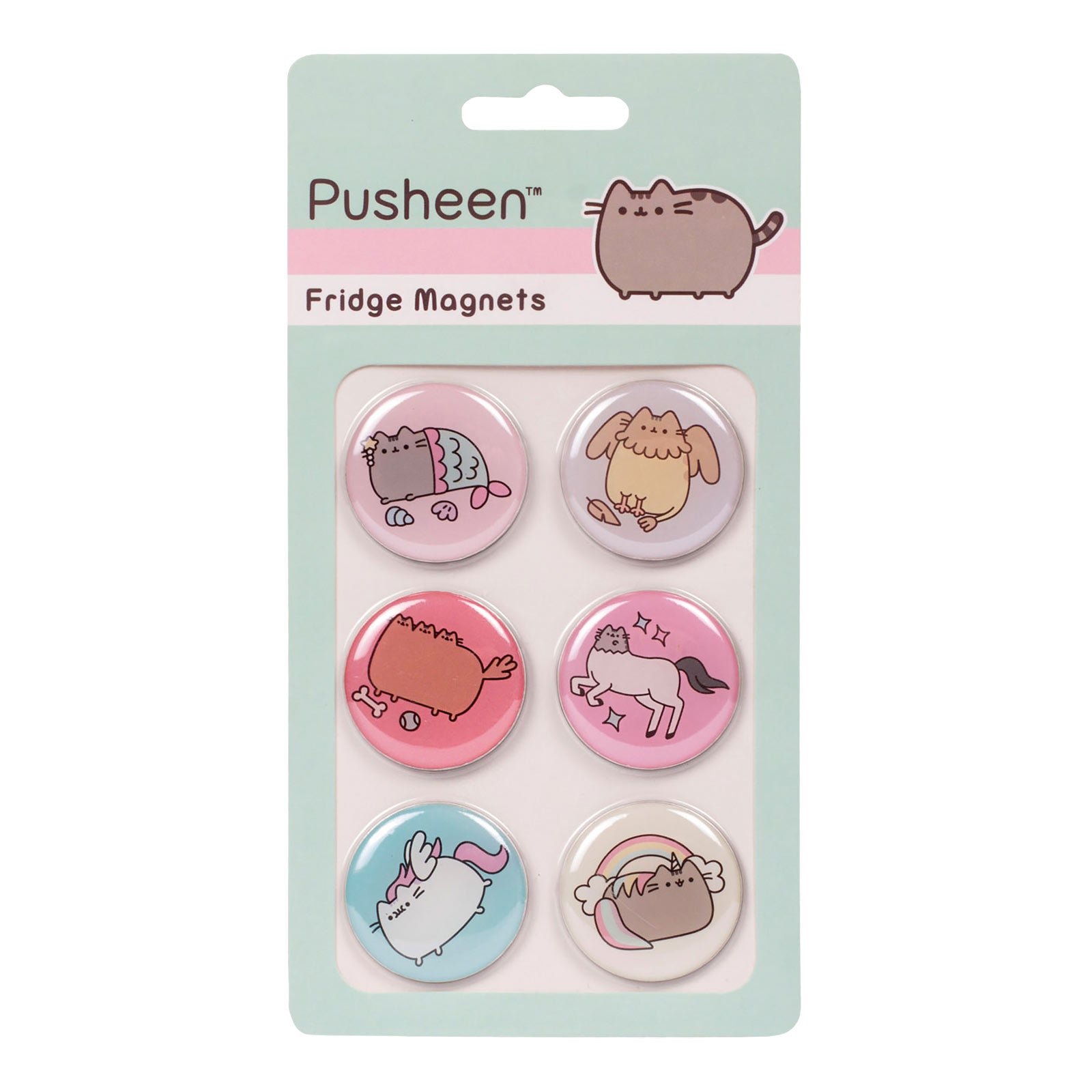 Product image Pusheen - Button 6-piece Magnet Set
