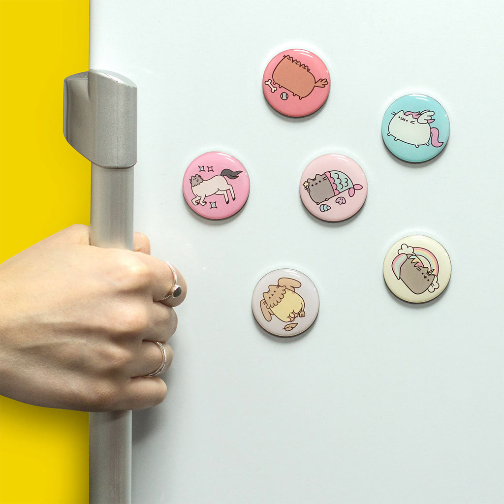 Product image Pusheen - Button 6-piece Magnet Set