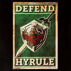 Product image Zelda - Defend Hyrule Propaganda Poster T-Shirt Black