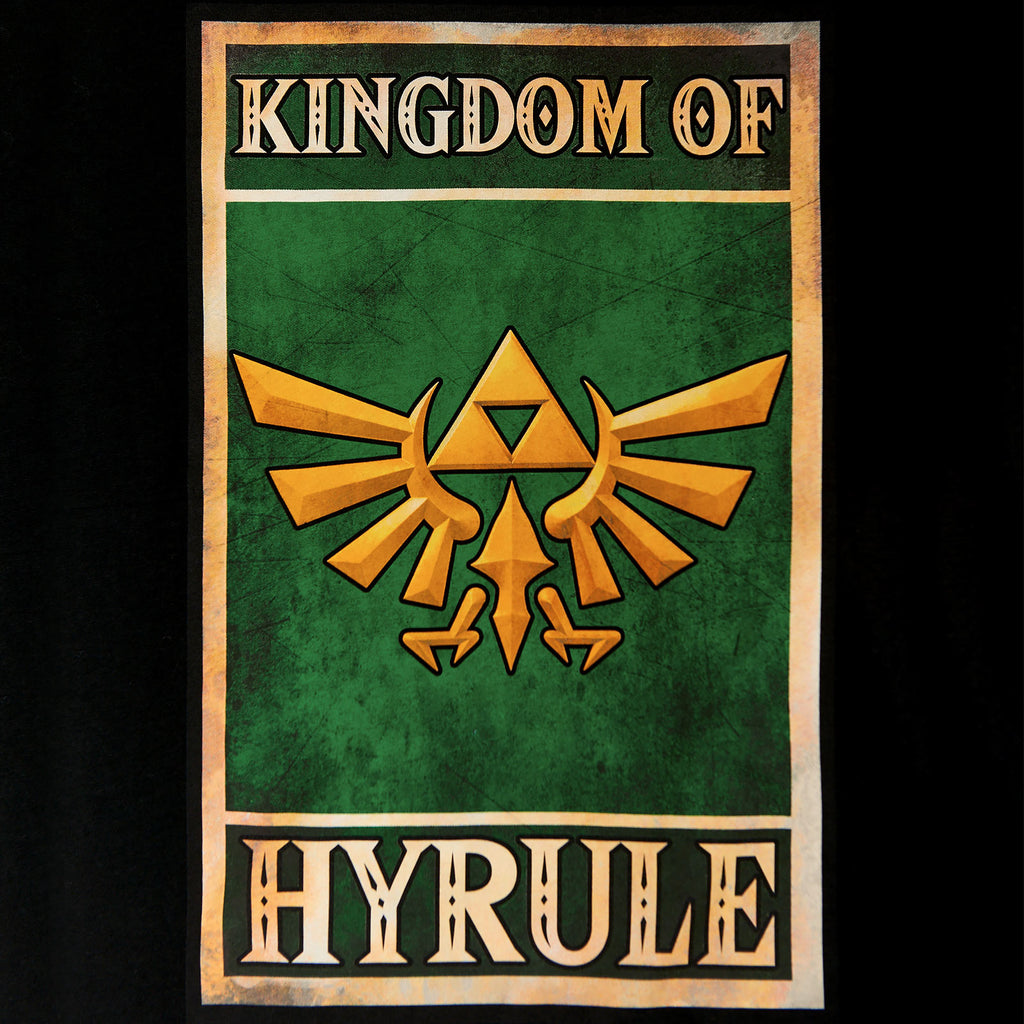 Zdjęcie produktu Zelda - Kingdom of Hyrule Propaganda Poster T-Shirt czarne