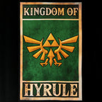 Zdjęcie produktu Zelda - Kingdom of Hyrule Propaganda Poster T-Shirt czarne