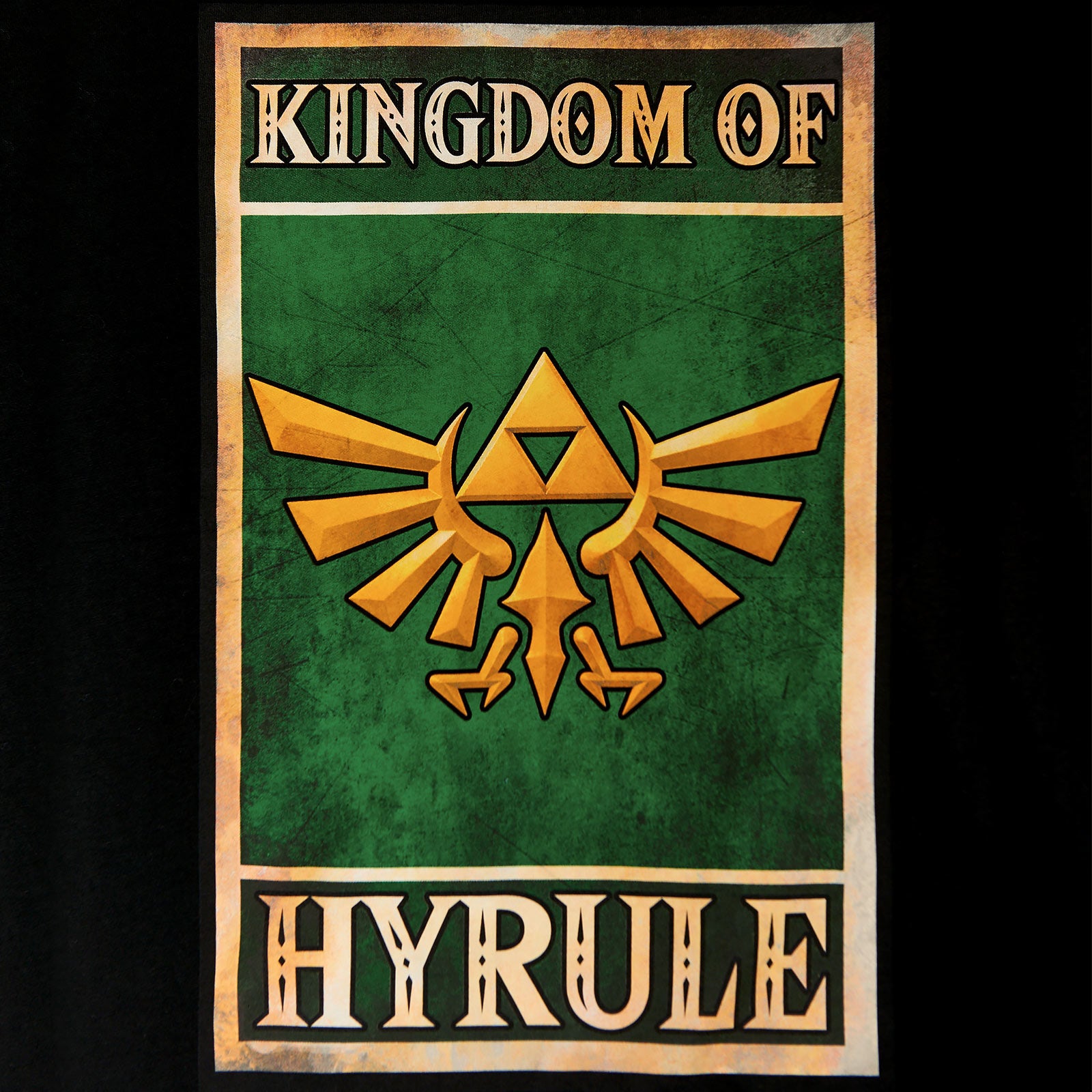 Zdjęcie produktu Zelda - Kingdom of Hyrule Propaganda Poster T-Shirt czarne