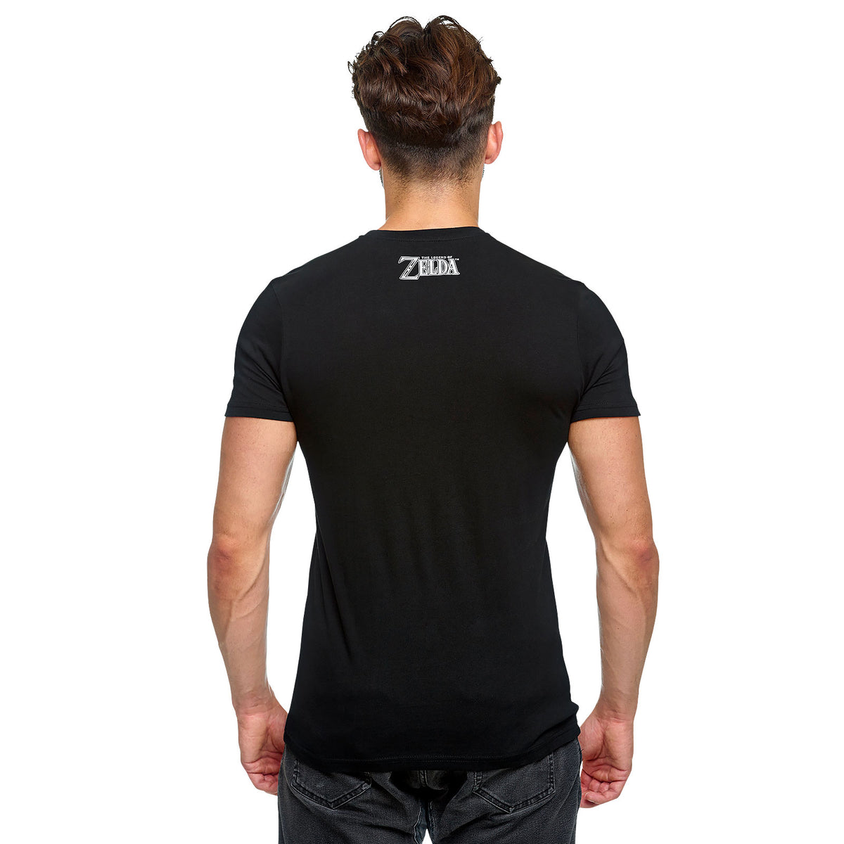 Zdjęcie produktu Zelda - Link Bohater Hyrule Propaganda Plakat T-Shirt czarny