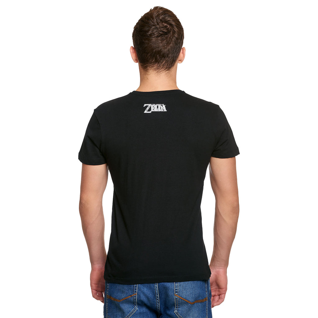Zdjęcie produktu Zelda - Link Triforce Propaganda Poster T-Shirt czarne