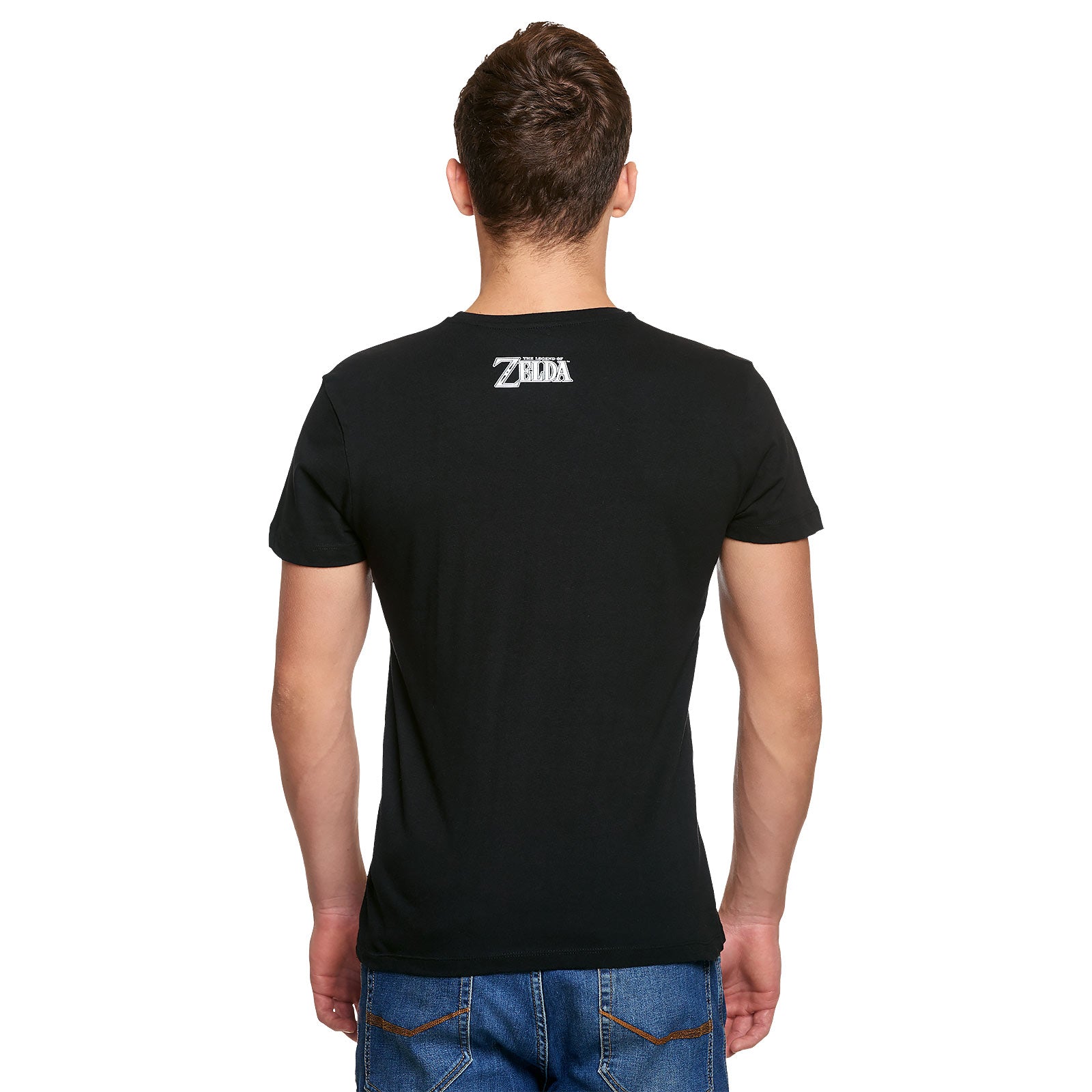 Zdjęcie produktu Zelda - Link Triforce Propaganda Poster T-Shirt czarne