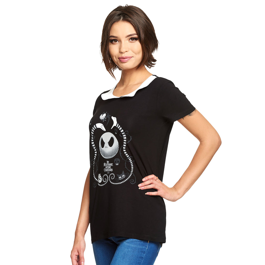 Zdjęcie produktu Nightmare Before Christmas - Koszulka Snakes & Skull Damska