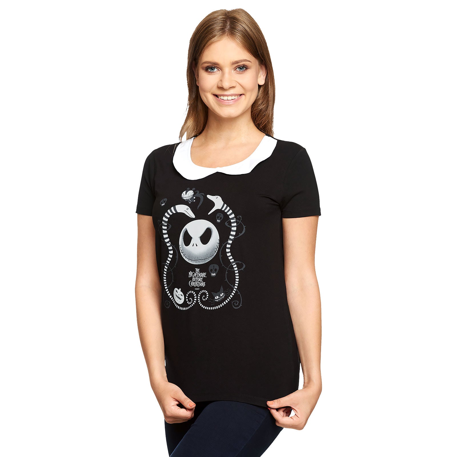 Zdjęcie produktu Nightmare Before Christmas - Koszulka Snakes & Skull Damska