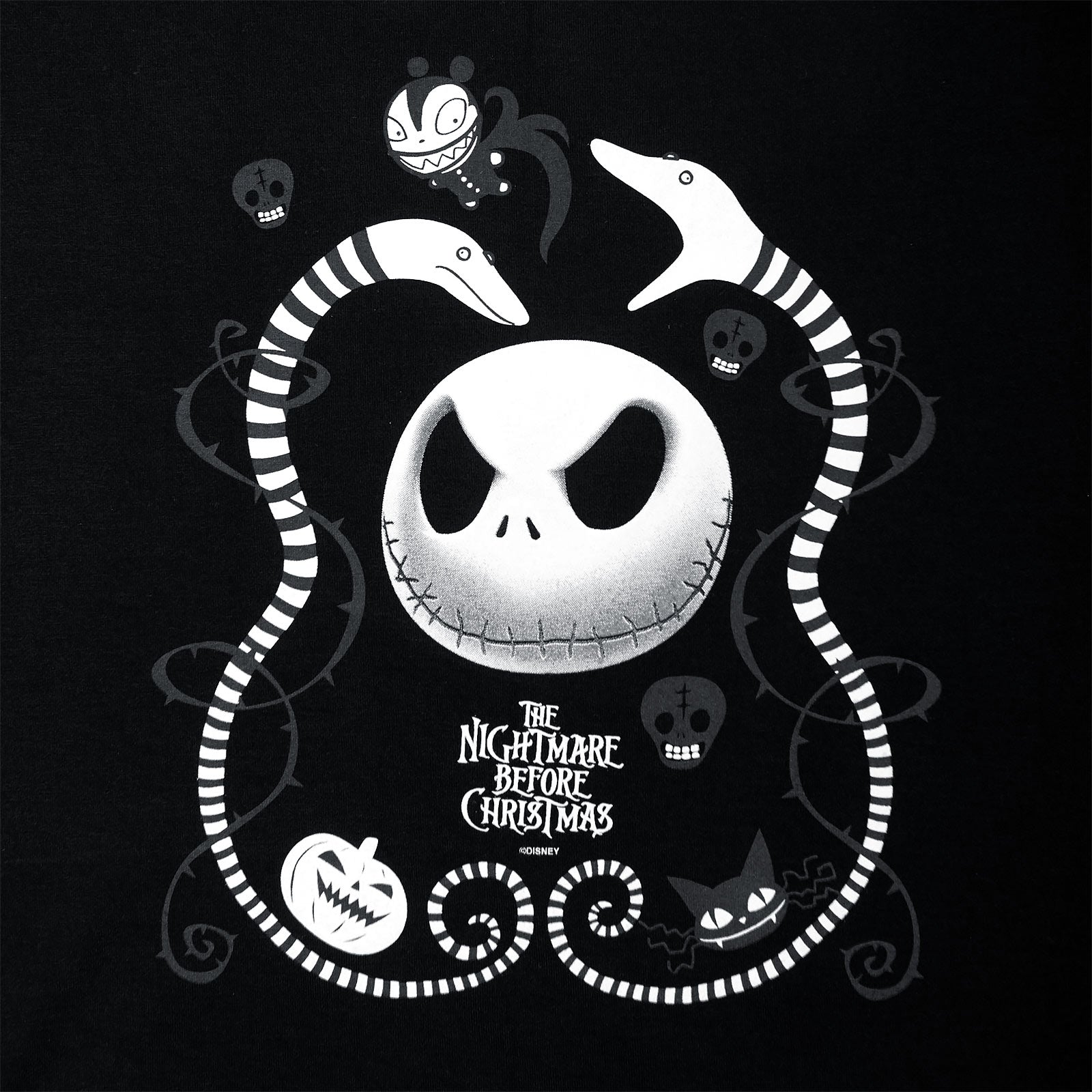 Zdjęcie produktu Nightmare Before Christmas - Koszulka Snakes & Skull Damska