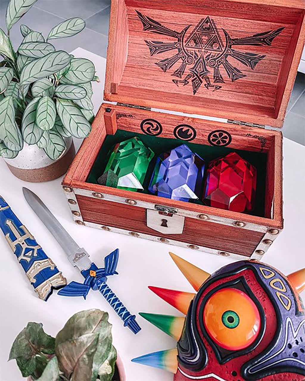 Zdjęcie produktu Zelda - Rubinowa skrzynia skarbów z dźwiękiem z gry