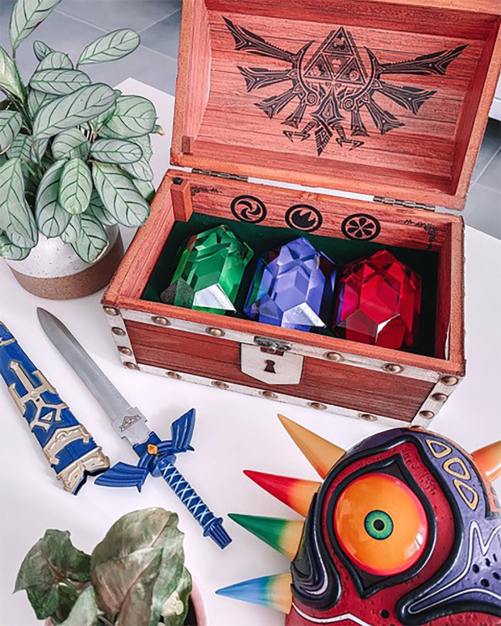 Zdjęcie produktu Zelda - Rubinowa skrzynia skarbów z dźwiękiem z gry