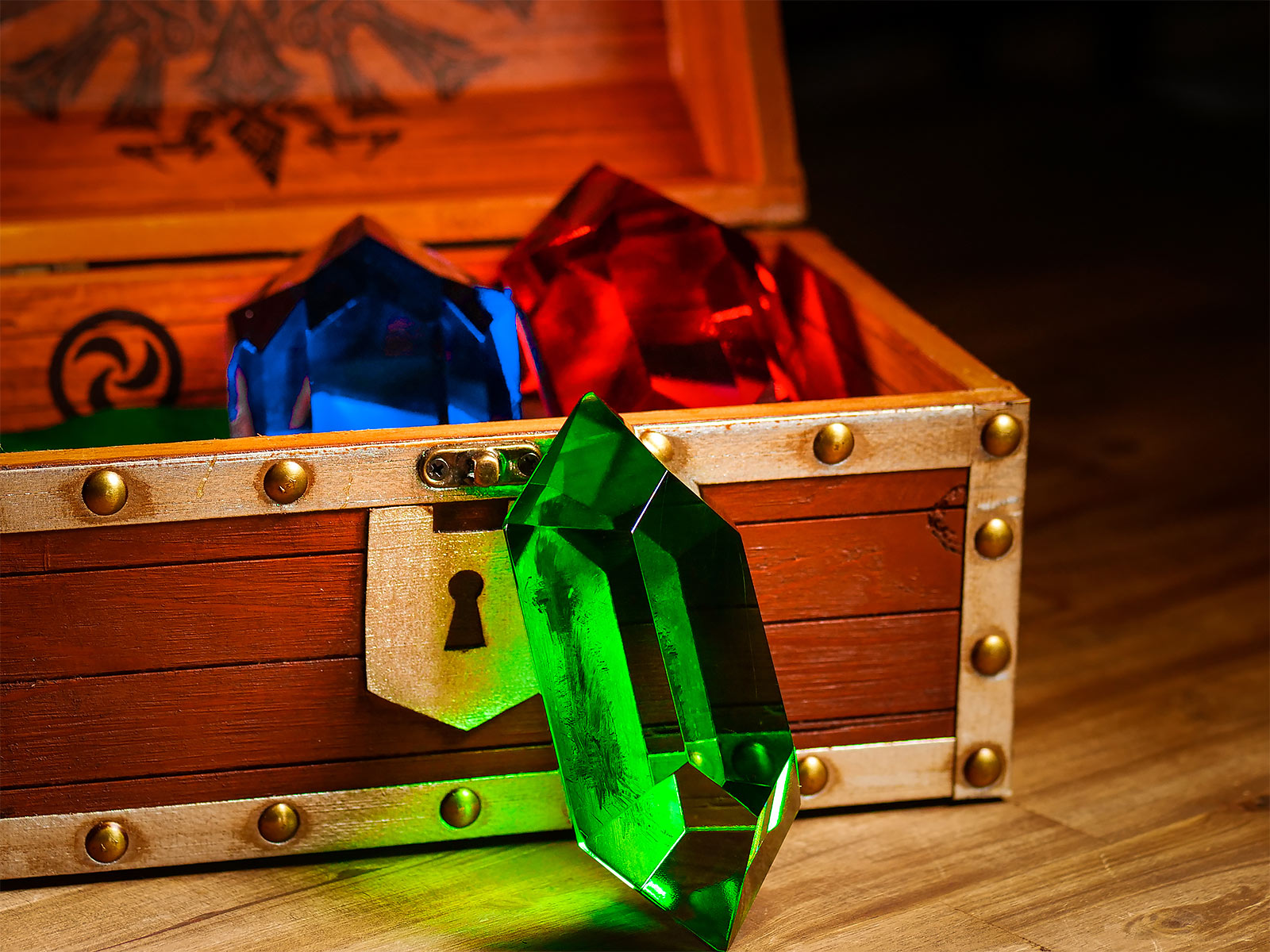 Zdjęcie produktu Zelda - Rubinowa skrzynia skarbów z dźwiękiem z gry