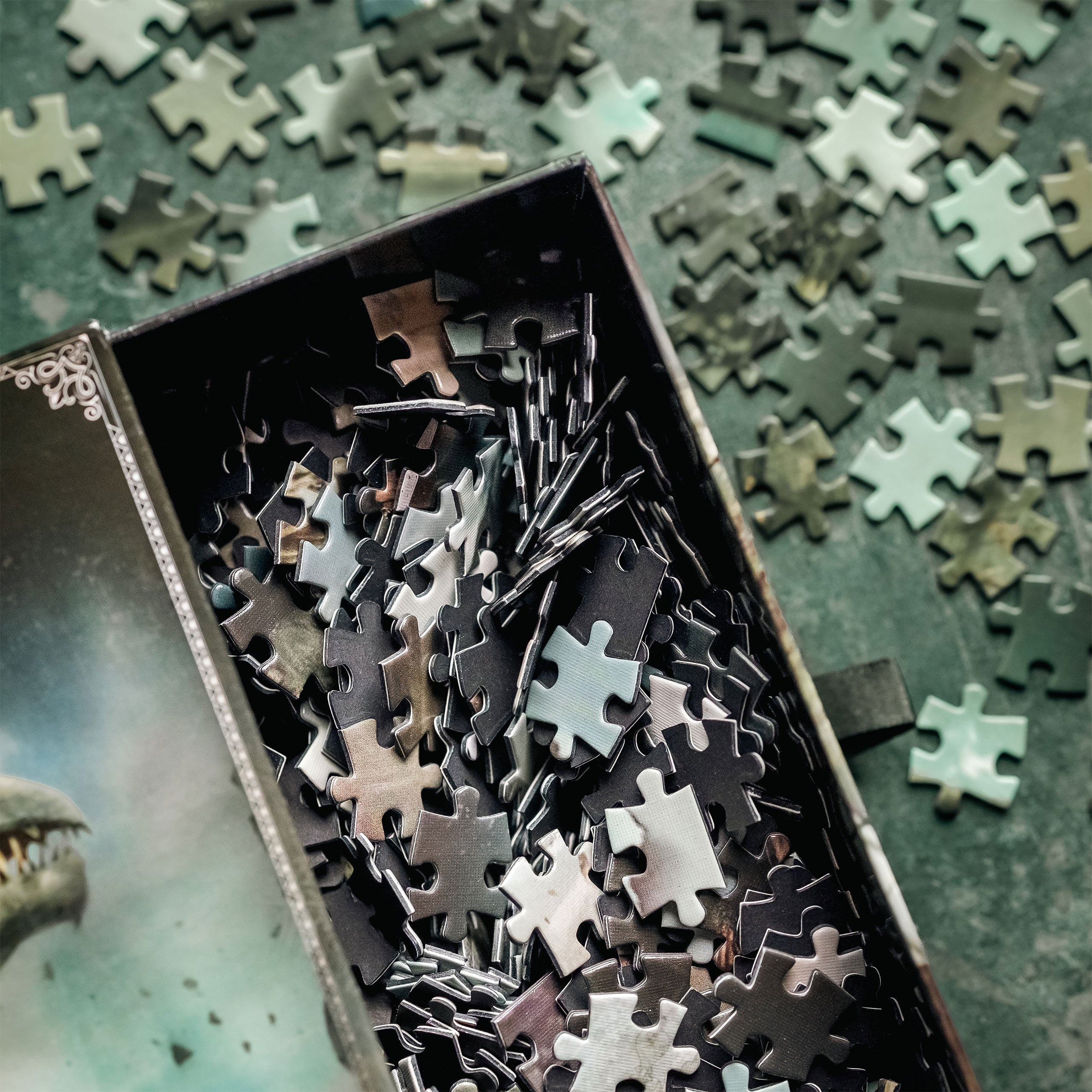 Zdjęcie produktu Harry Potter - Bank Gringotta z smokiem Premium Puzzle