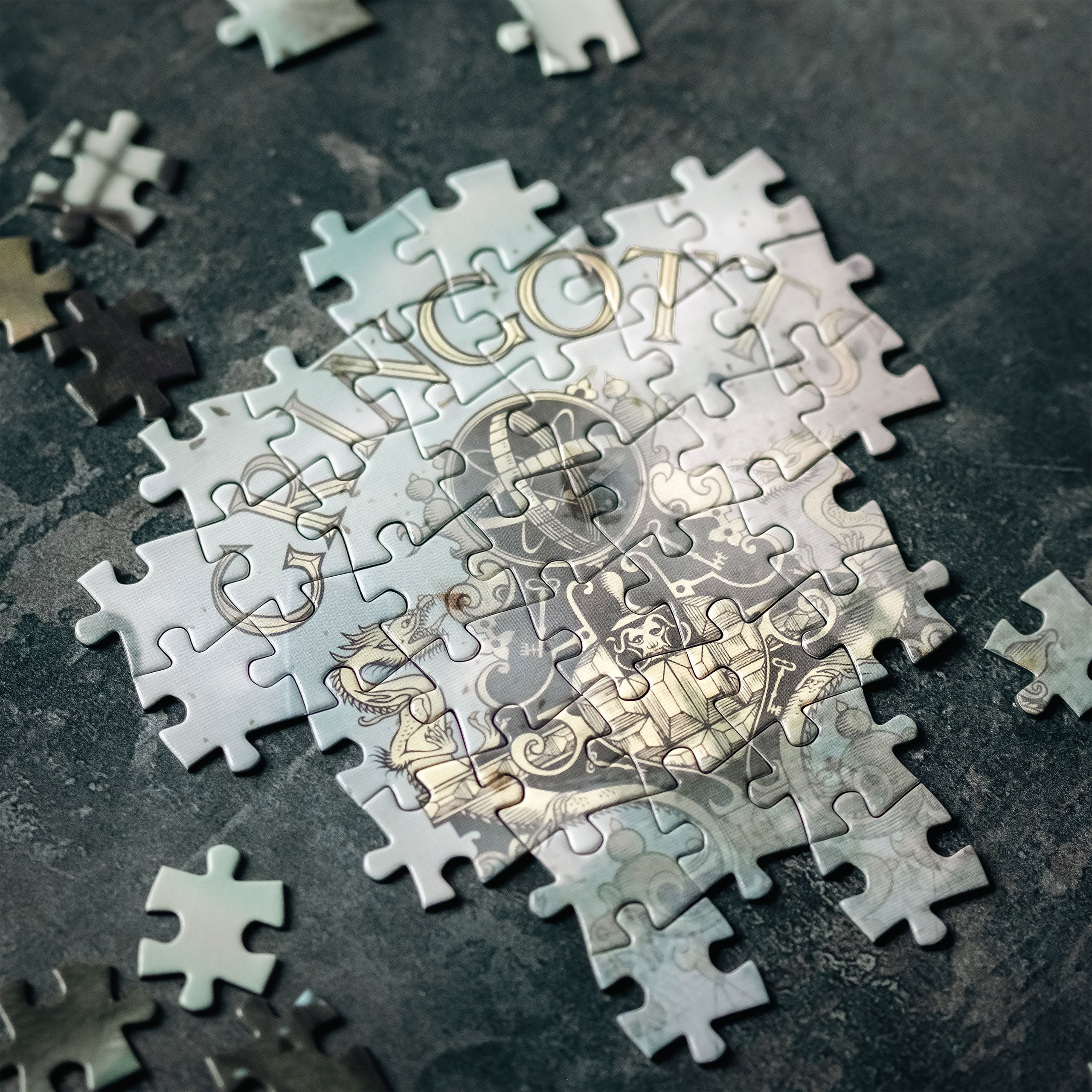 Zdjęcie produktu Harry Potter - Bank Gringotta z smokiem Premium Puzzle