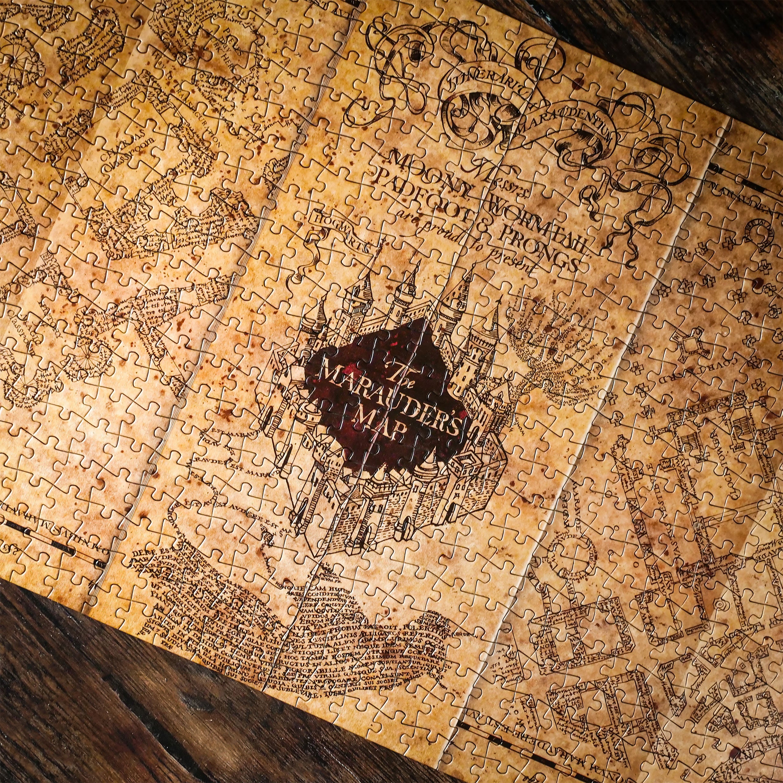 Zdjęcie produktu Harry Potter - Premium Puzzle z Mapą Huncwotów