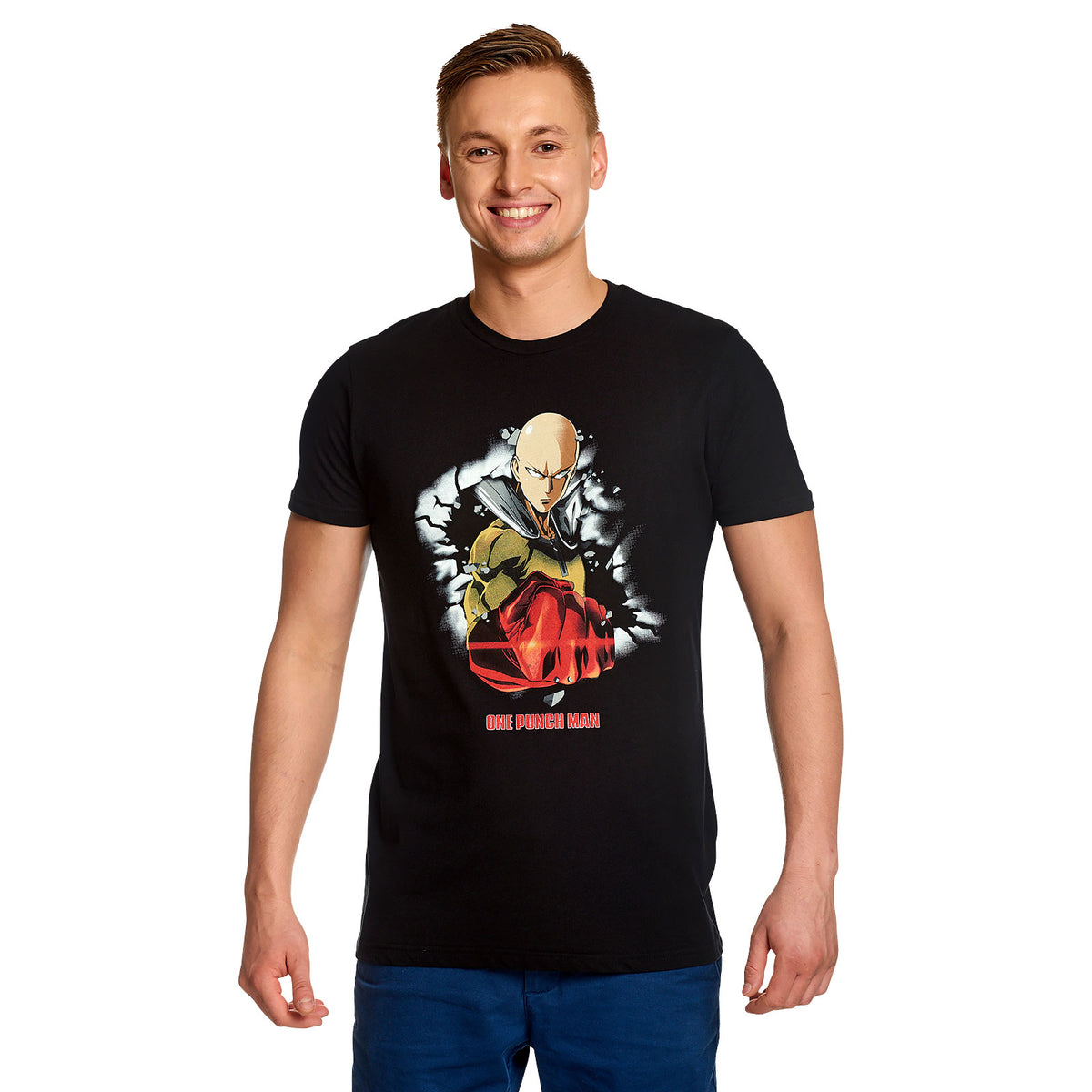 Zdjęcie produktu One Punch Man - Saitama T-Shirt czarne