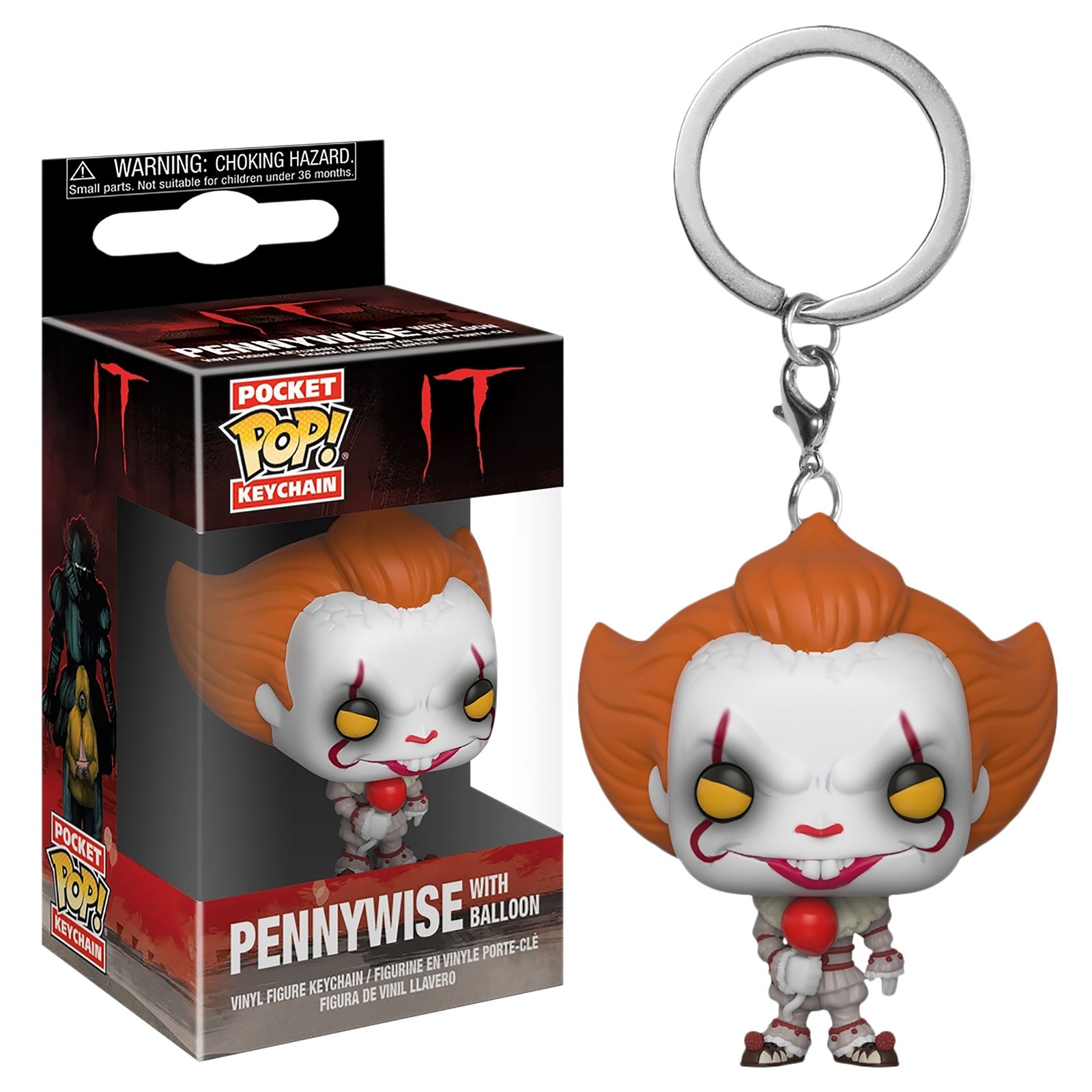 Zdjęcie produktu Stephen Kings TO - Pennywise z balonem brelok Funko Pop