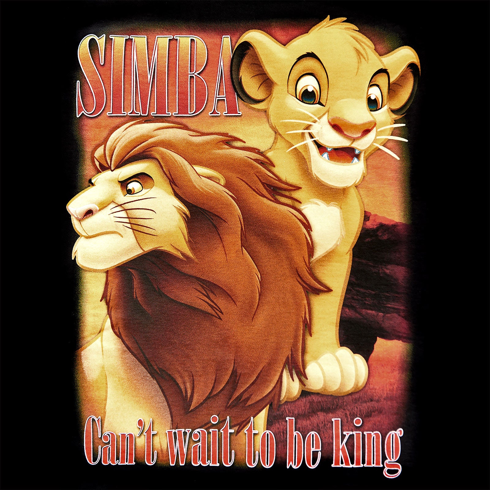 Zdjęcie produktu Król Lew - Simba Next King T-Shirt czarne